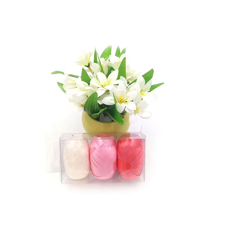 Plastic ribbon egg waterproof, windproof & durable ribbon egg roll for holiday decoration