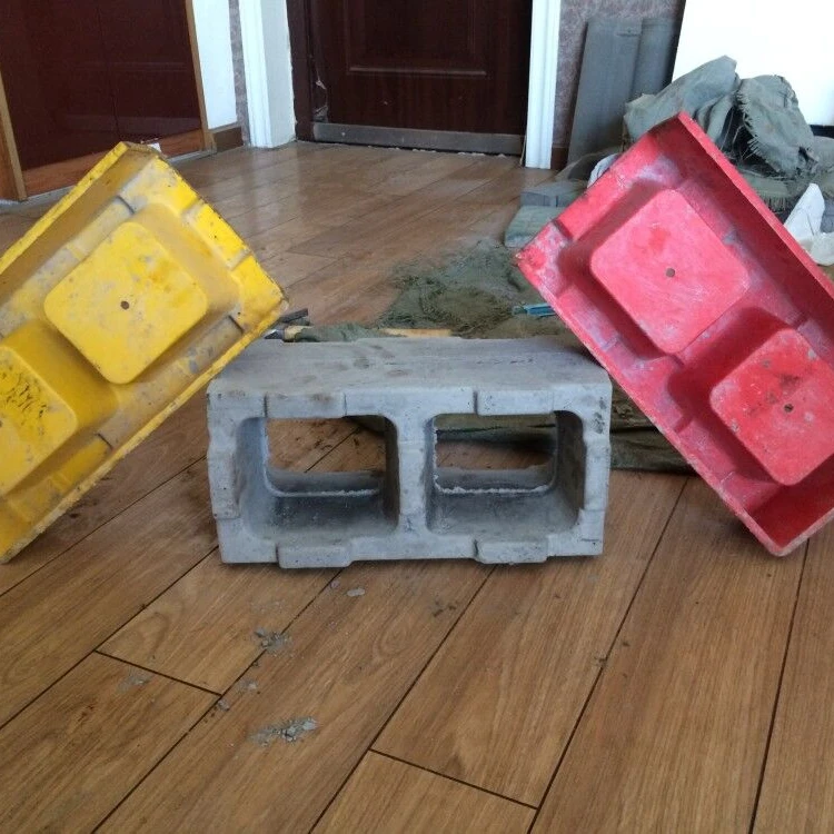 manual block brick making hollow block mold small concrete block making