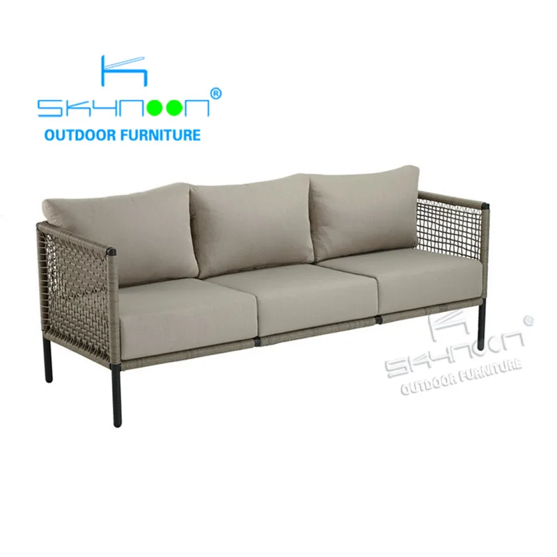 modern waterproof 4pcs outdoor furniture garden sofa sets optional single sofa loveseat three seat rattan / wicker sofas(22078)