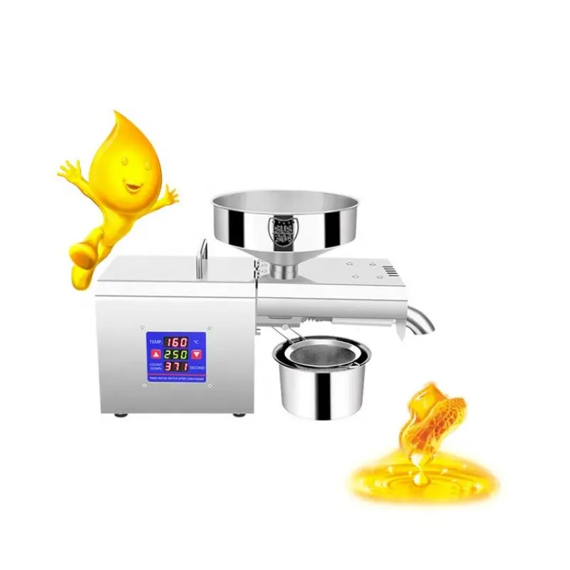Hot Sale Coconut Processing Mini Oil Press Machine for Sunflower Sesame Seeds Oil Extraction