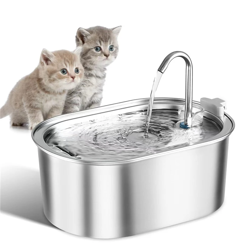 Automatic Dog Water Dispenser Ultra-Silky Cat Pump  Stainless Steel Pet Water Fountain
