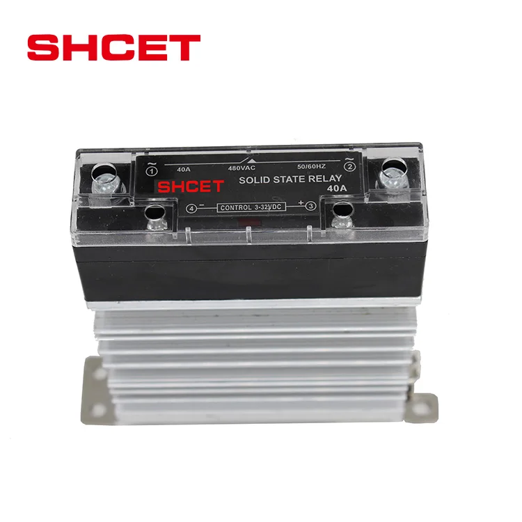 Top quality SSR solid state relay voltage regulator 10A 25A 40A dc to dc Single Phase Din rail AC Output SSR-40 ac to ac
