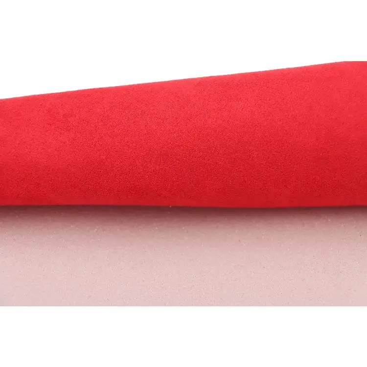 Wholesale Knit Jacquard Sponge Composite 100% Polyester Fabric For Automobile Roof Car Interior Velvet Cloth