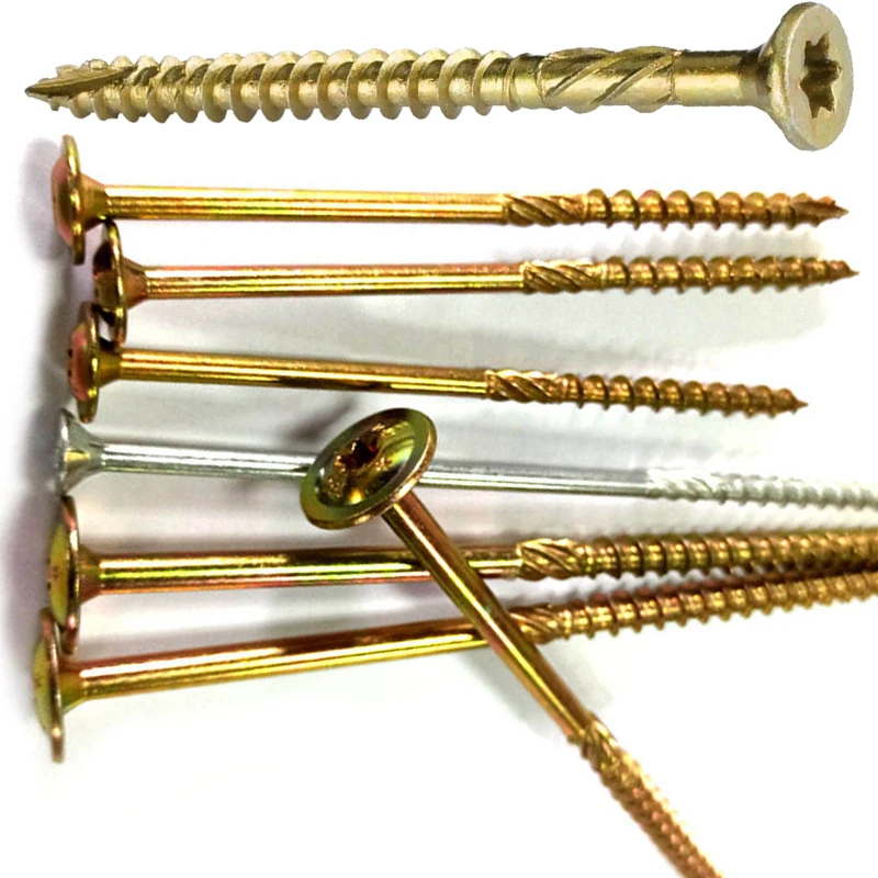 Двойной Coutnersunk Torx CSK Шурупы Для древесной плиты винты желтого типа 17 многоцелевые для древесины
