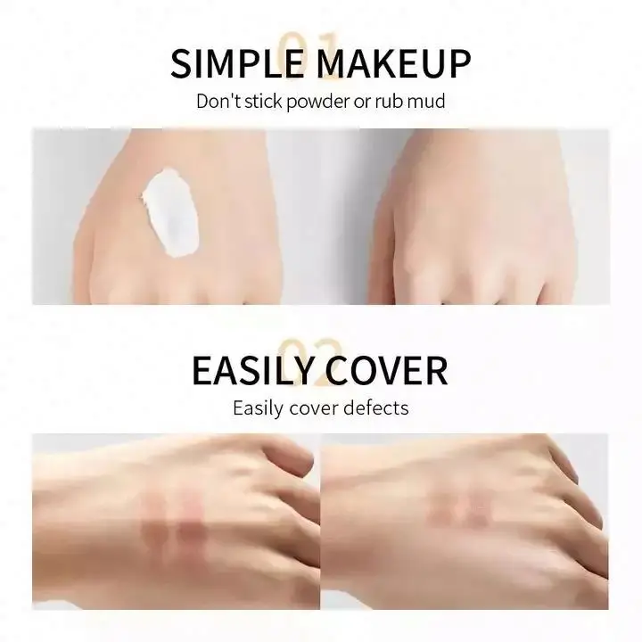cream OEM HYMEYS private label natural moistruzing whitening beauty makeup waterproof lightening skin foundation face cream