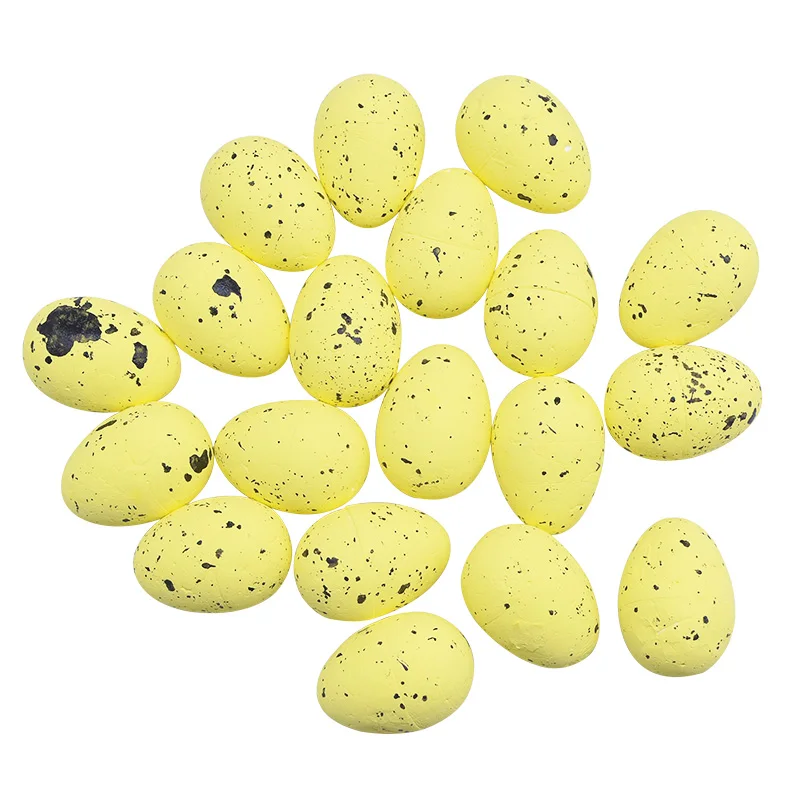 Painted Bird Pigeon Eggs DIY Craft Kids Gift Favor Home Decor Easter Party 1.5cm Foam Easter Eggs Happy Easter Decorations