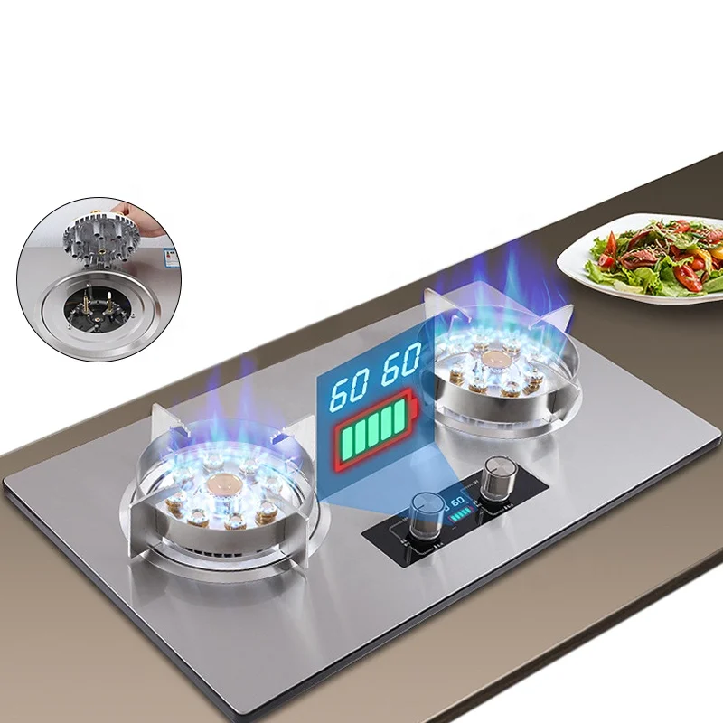 Factory Sale Kitchen High Quality Cooking Flippable Gas Cooker Stovetop 2 Burners Gas Stove Gas stove 2 burners