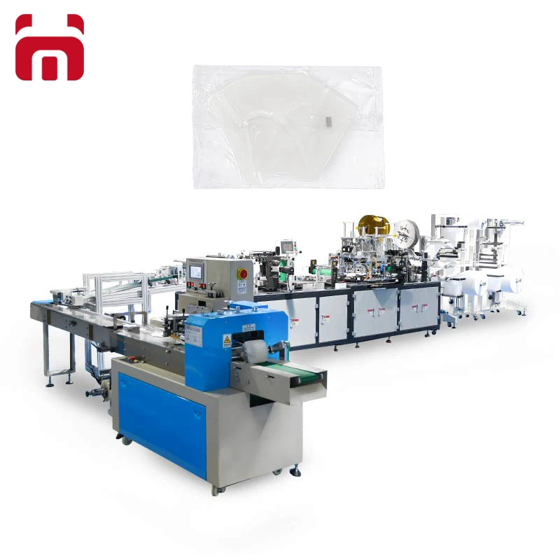 2022 best selling high quality fully automatic folding mask machine for N95/1860s medical mask with packing