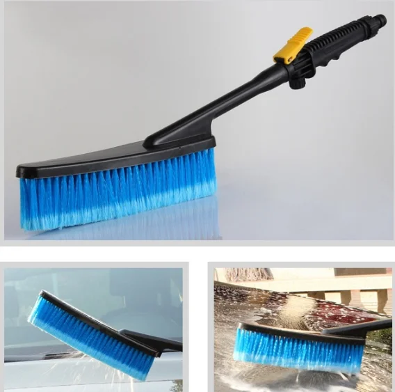 Portable 12V car washing machine with cigarette lighter power plug, water flowers spray brush head set 20L electric car washer