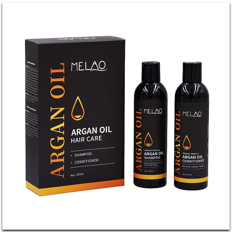 Натуральный органический шампунь с аргановым маслом, набор для кондиционера, контроль жирности, уход за волосами, Увлажняющий Шампунь против перхоти с эфирным маслом