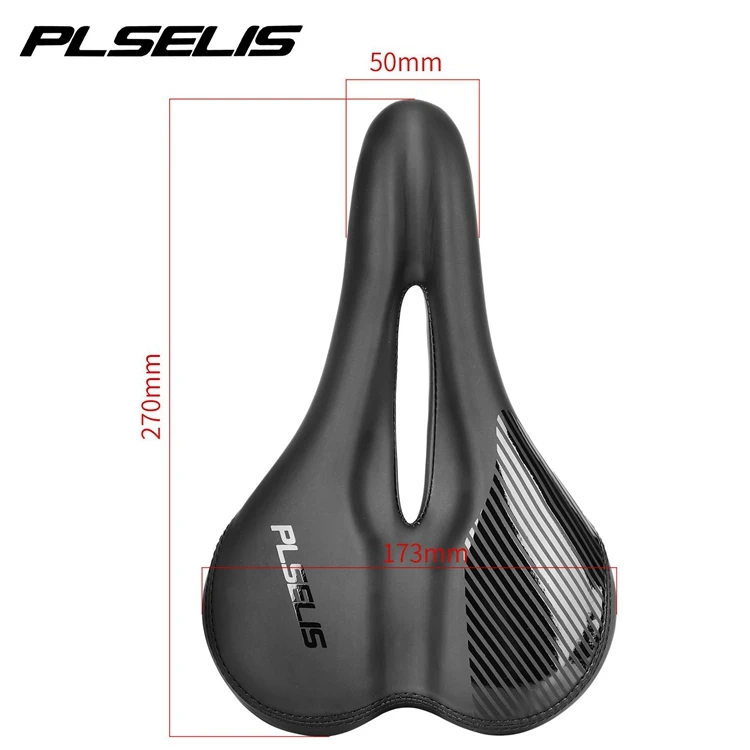High Quality Black PU Leather Saddle MTB / Road / Folding Bicycle Saddles Soft Bike Front Seats Bike Parts