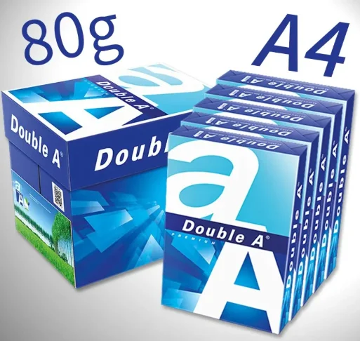 Printing Paper Manufacturers 500 Sheets 80g Double Copy Ream Format High Quality Print 80gsm A4 Sheet Paper