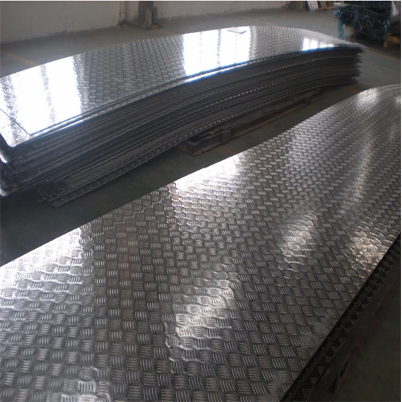 1060 3003 5052 5082 embossed sheet coil diamond pattern 1/2/3/4/5 bar  aluminum embossed diamond plate