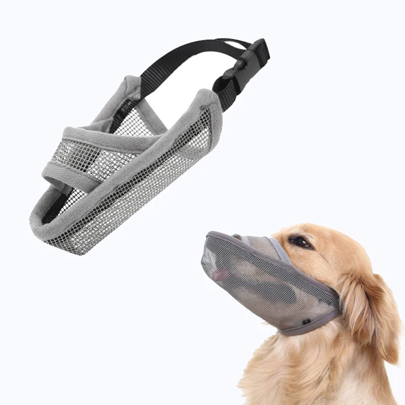 Hot Sale Werewolf Dog Muzzle Adjustable Breathable Soft Nylon Dog Muzzle