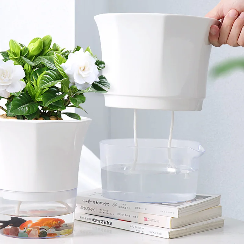 Wholesale Planter Indoor Self Watering Plastic Plant Flower Pot