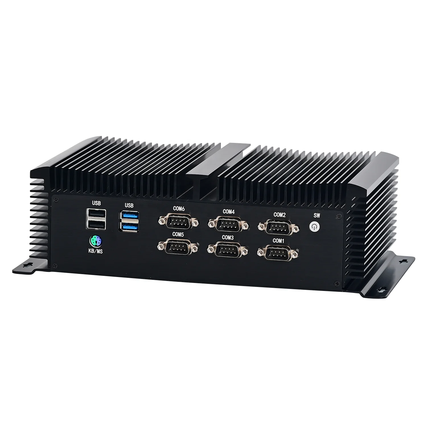 i7-10870H i5-10200H Fanless Mini PC Barebone 2 LAN RS485 GPIO 4G SIM 3 HD Port Win10 iOT Linux IPC Rugged Industrial Computer