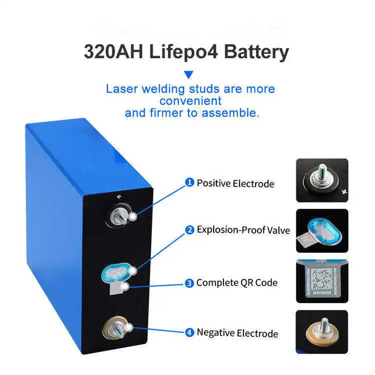 3.2v 50Ah 100Ah 150Ah 200Ah 280Ah 320Ah 500Ah 6000Cycle LiFePO4 Battery Cell Prismatic Lithium