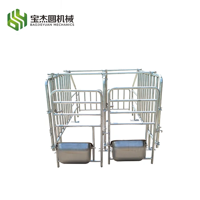 Animal Farming Equipment Heavy Gestation Positioning Bar Galvanized Gestation Pen pig cage fence fattening pens