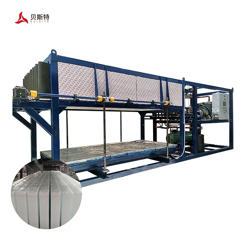 Big Capacity Industrial Plate Cube block ice making machine Automatic Ice Block Machine Price For Sale