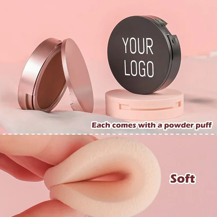 wholesale Custom Private Label Makeup Full Coverage Compact Pressed Contour Palette Face Matte Foundation Powder