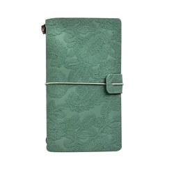 Customized Journal Books Engraved Lace Kraft Paper Inner Page Environmental Protection Office Memo / Student Notepad