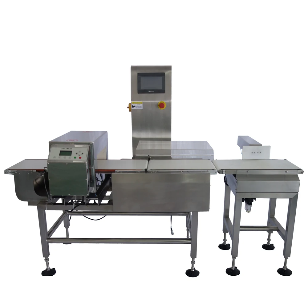 SUS304 комбинированный металлоискатель checkweigher для контроля пищевой