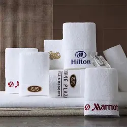 Гостиничное полотенце на заказ, вышитые жаккардовые наборы банных полотенец с логотипом