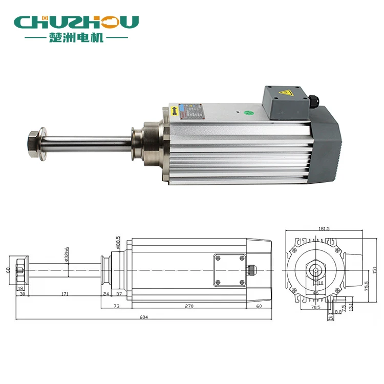 Made In China 4.0KW 50HZ Servo Motor Multi Cnc Router High Speed Precision Spindle
