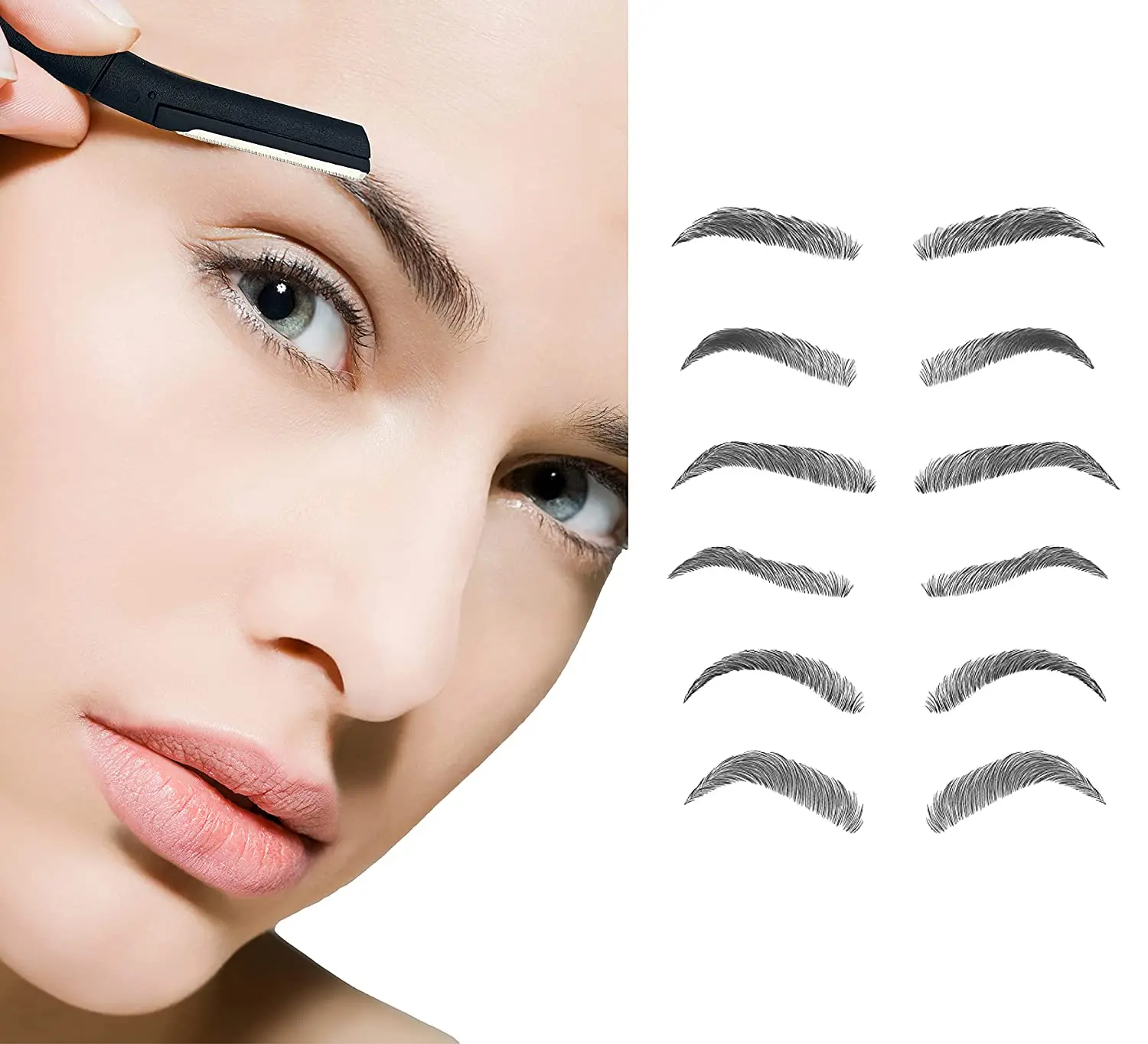 New Stainless steel blade Painless Precise Eyebrow Facial Body Shaver Hair Trimmer Eyebrow Razor