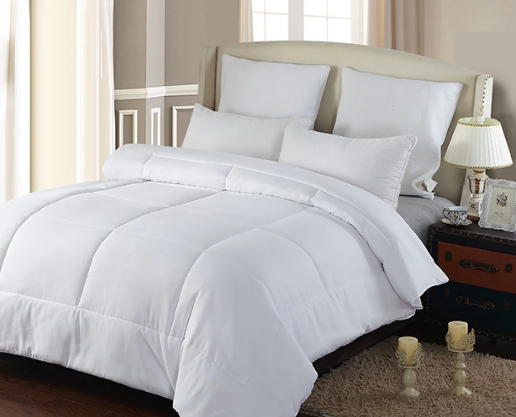 High Quality All Season King Size Microfiber White Bed Quilt Duvet Comforter With Cheap Price