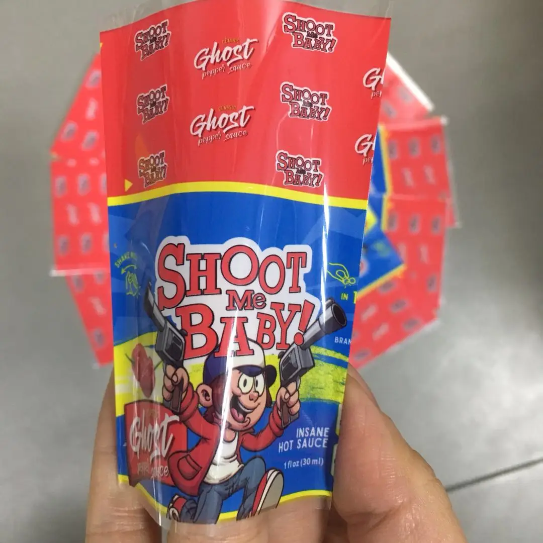 customized printing PET PVC heat shrink sleeve wrap printable glass bottle rolls shrink label for juice drink