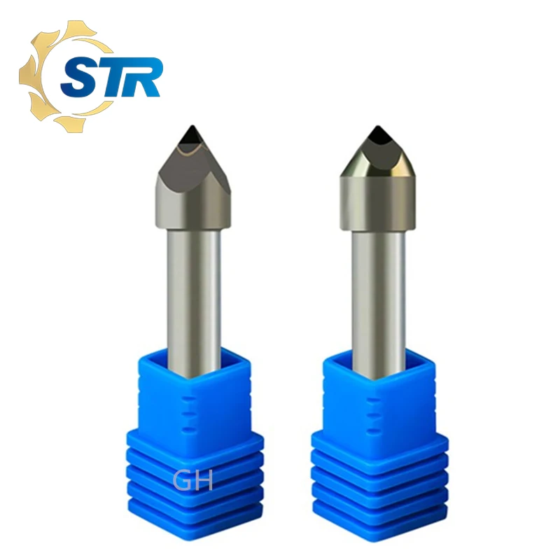 Алмазный гравировальный станок гранитный гравер каменные инструменты мраморный рельеф CNC бит 4 края PCD хвостовик 6 мм фрезерный резной инструмент