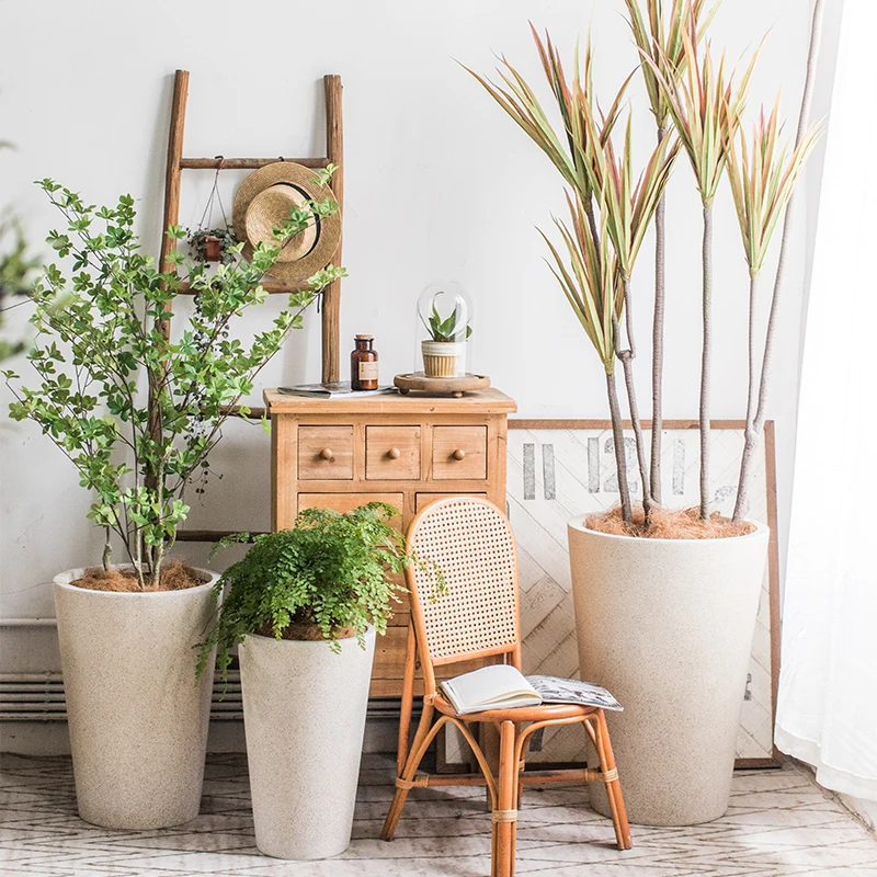 Wholesale Cement Flowerpots Plant Pots Planter Cement Planter Pot Garden Cement Pots