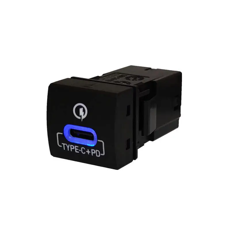 high quality led light type c PD push button switch