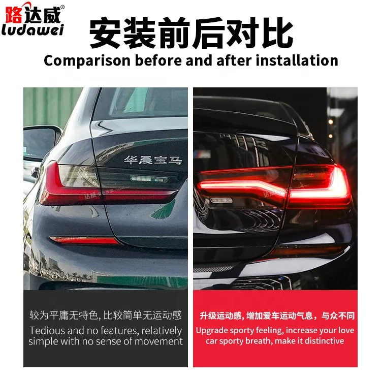 Car Led Lights Rear lamps For BMW 2019-2021 BMW 3 series G20 Tail Light Auto Parts