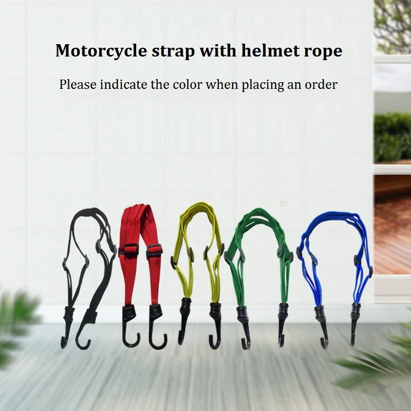 High quality Motorcycle Luggage Strap Moto Helmet Gears Fixed Elastic Buckle Rope   High-Strength Retractable Protective