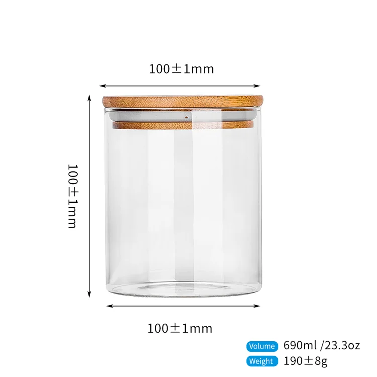 100ml 200ml 300ml Online wholesale food borosilicate glass jar  container with high quality and competitive price