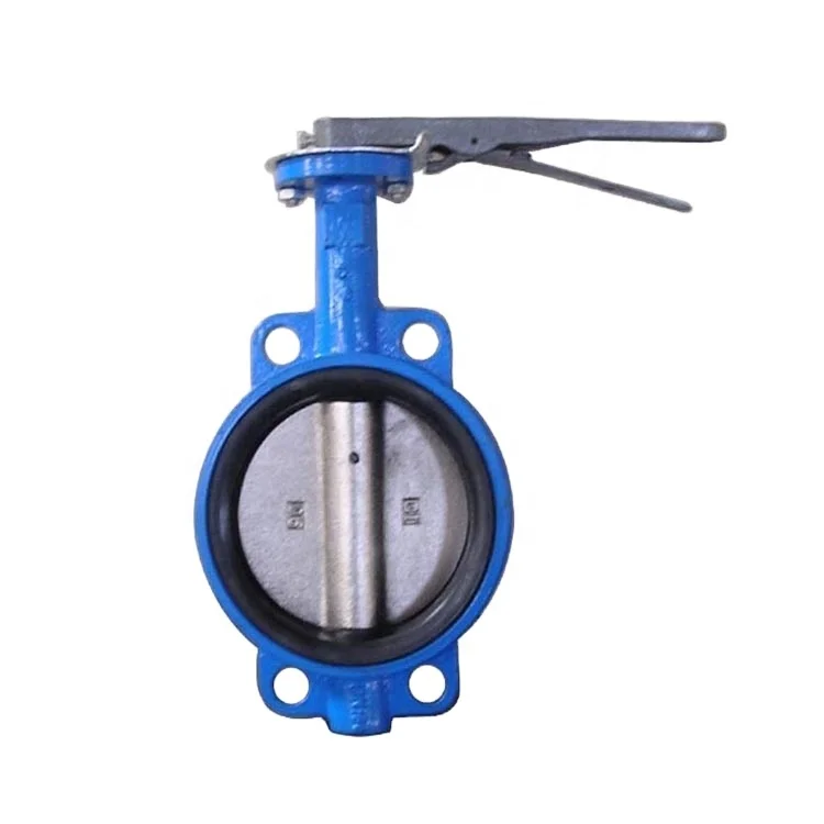 Water flow manual wafer butterfly valve