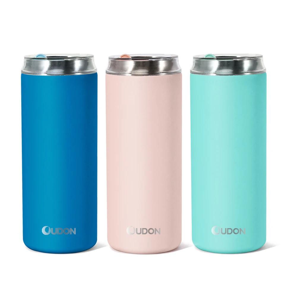 Powder Coated 20oz Custom Painting Color Double Wall Stainless Steel Travel Mug With Lid And Straw