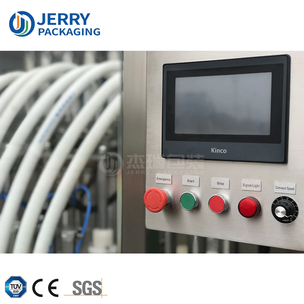 JERRYPACK JPF1000-8 50-1000ml 8 Nozzles Electric Automatic Piston Ketchup Mayonnaise Filling Machine
