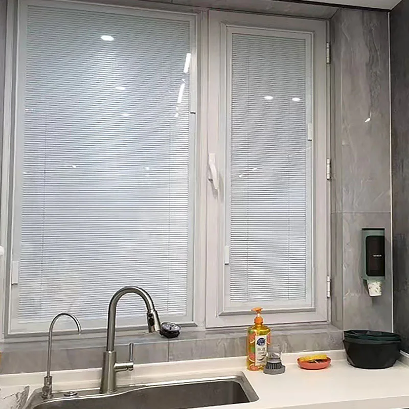 Door And Windows Insulated Glass Aluminum Slats Louver retrofit Integral Blinds between window Kit Shutter intu blinds