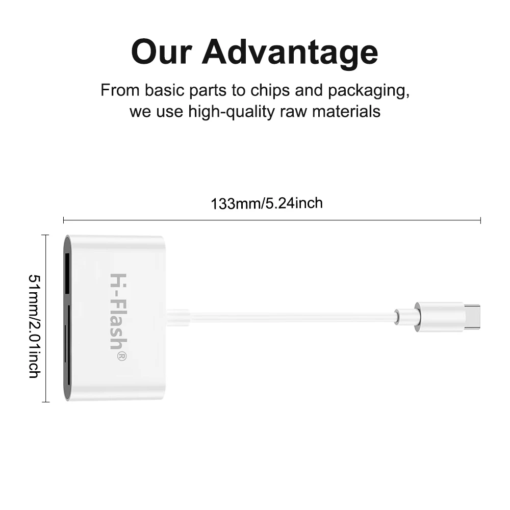 Factory Spot 3 in 1 Multiport Converter Class Usb3.0 Otg Adapter TF Sd USB Flash Drive Memory Card Reader