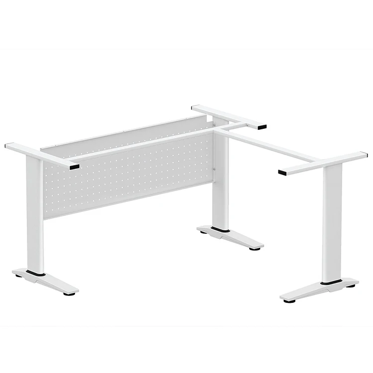 Hot sale china factory L shape manager office desk metal steel leg office computer table office desk