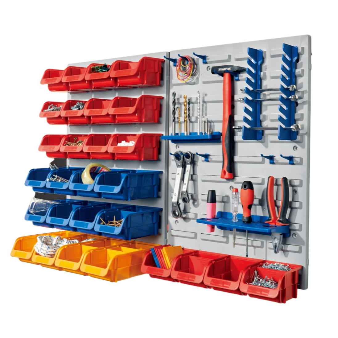 Factory wholesale Wall Control small grid plastic storage box with open front family Wall Mounted Pegboard