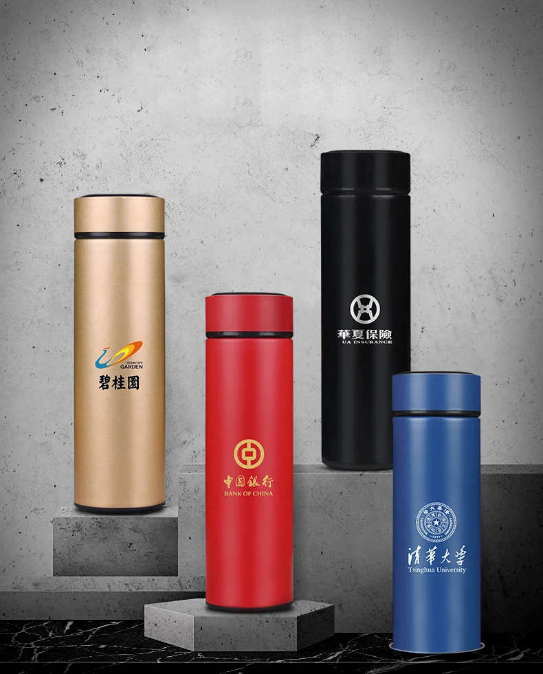 Hot selling luxury personalized valentine gifts for men customized thermos cup with umbrella corporate business gift sets