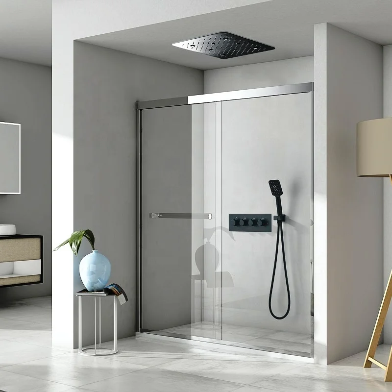 Thermostatic 20 inch Matte Black Shower Set Stainless Steel Bathroom Ceiling Lights Rain Mist Spray Led Shower Faucet