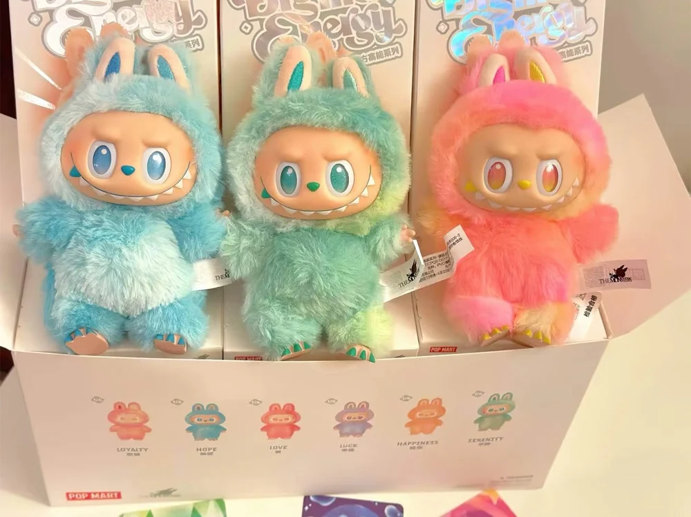 Оригинальная кукла POP MART Kawaii Labubu V3 монстры большие в энергию виниловые