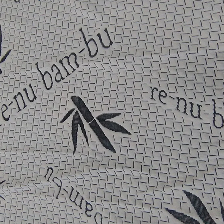 Anti-Bacteria Comfort 21S/32S/26s Jacquard Bamboo Polyester Blend Fabric For Mattress