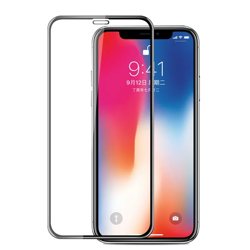 Закаленное стекло для iPhone 13 с защитой от царапин и большим изогнутым краем 12 11X14 pro