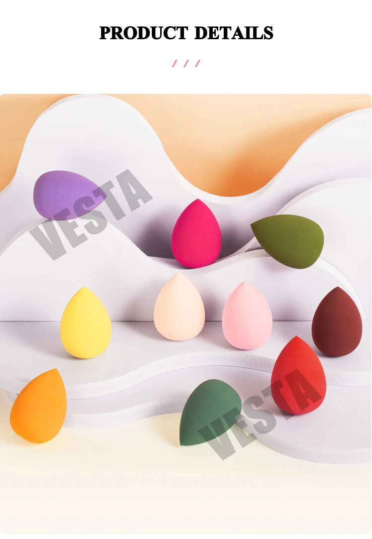 Custom Wholesale high quality super sofrt Makeup Sponge Applicator Foundation  make up sponge set
